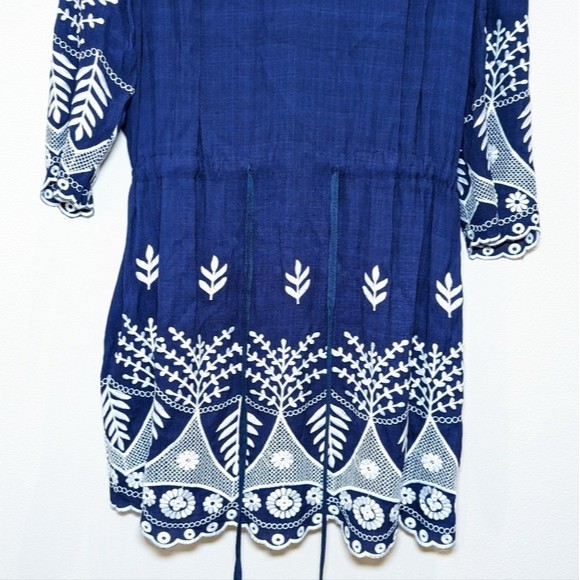 Misa Los Angeles Navy and White Mini Dress - Picture 5 of 14